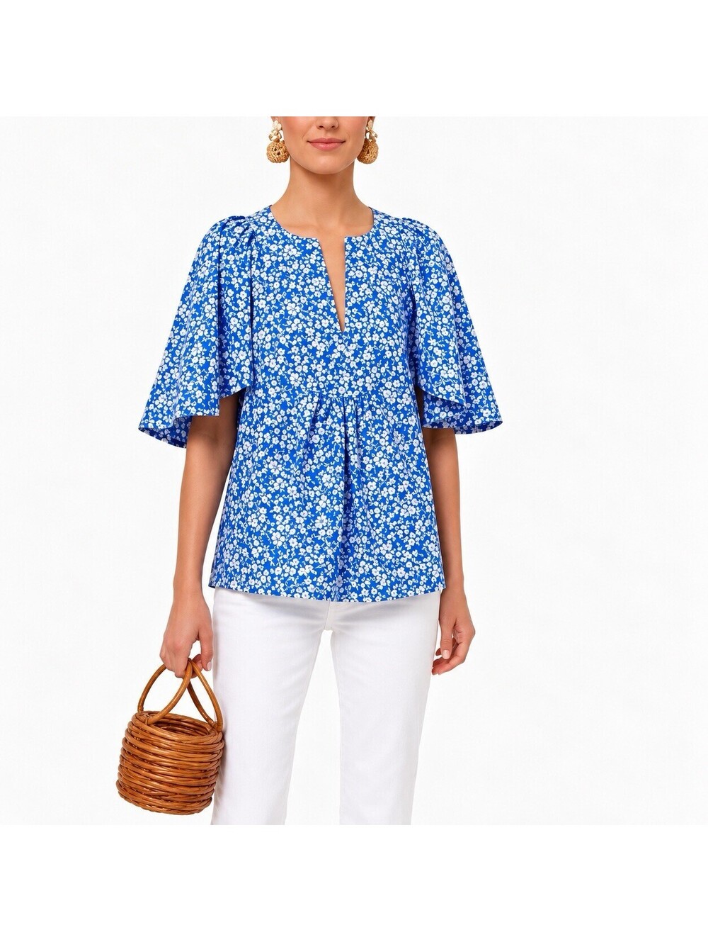 Tuckernuck x Cameran Eubanks Blooms on Broad Finley Flutter Sleeve Top